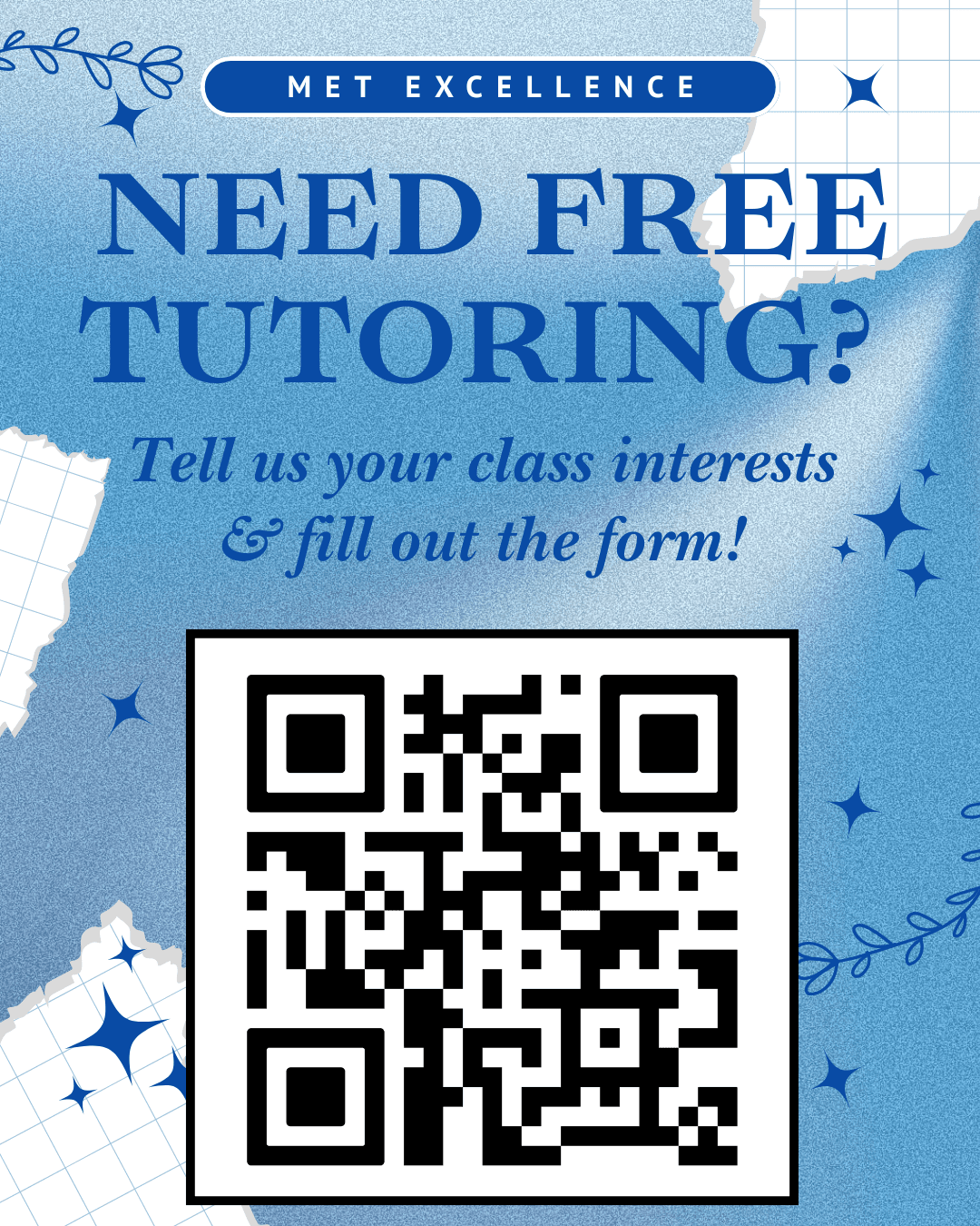 Need free tutoring flyer