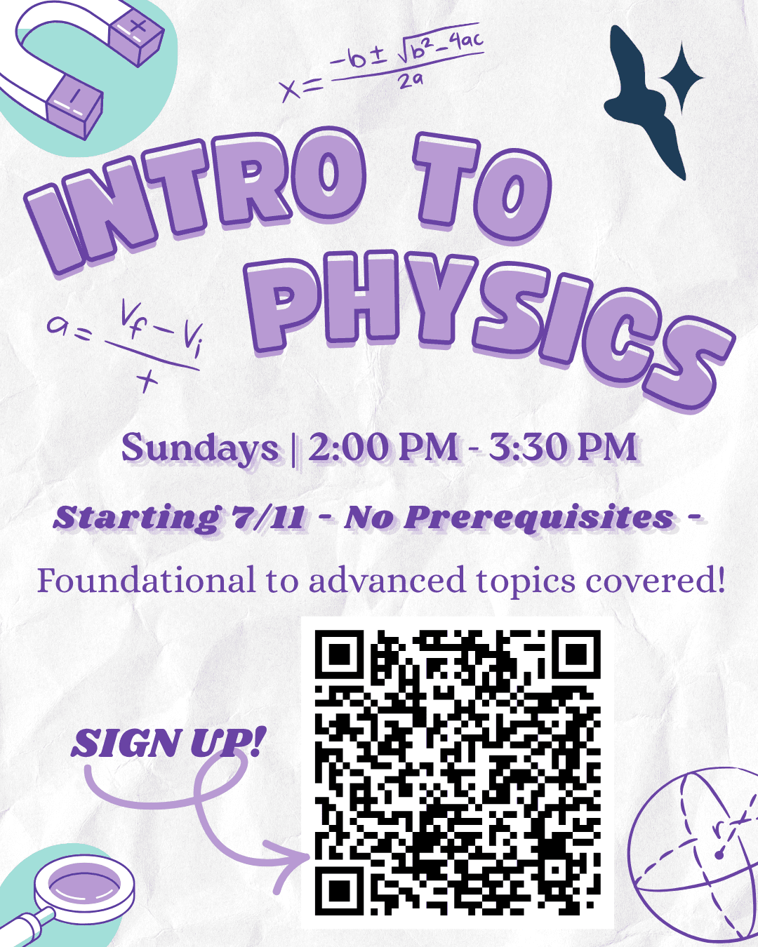 Intro to Physics flyer
